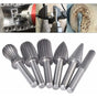 6 pcs Double Cut Tungsten ROtary Burr Set 6Mm Shank Tungsten Files Filing/Engraving/Grinding Bits For ROtary V1188-MS-227-2612