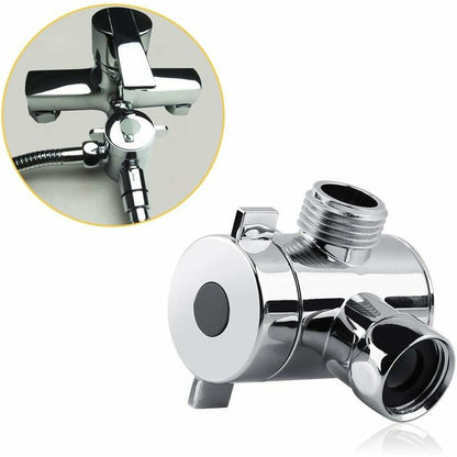 3 Way Multi-Function Shower Faucet Diverter Shower Head Adapter For Shower Arm Kitchen Sink G1/2" T-Bar Faucet V1188-MS-227-2622