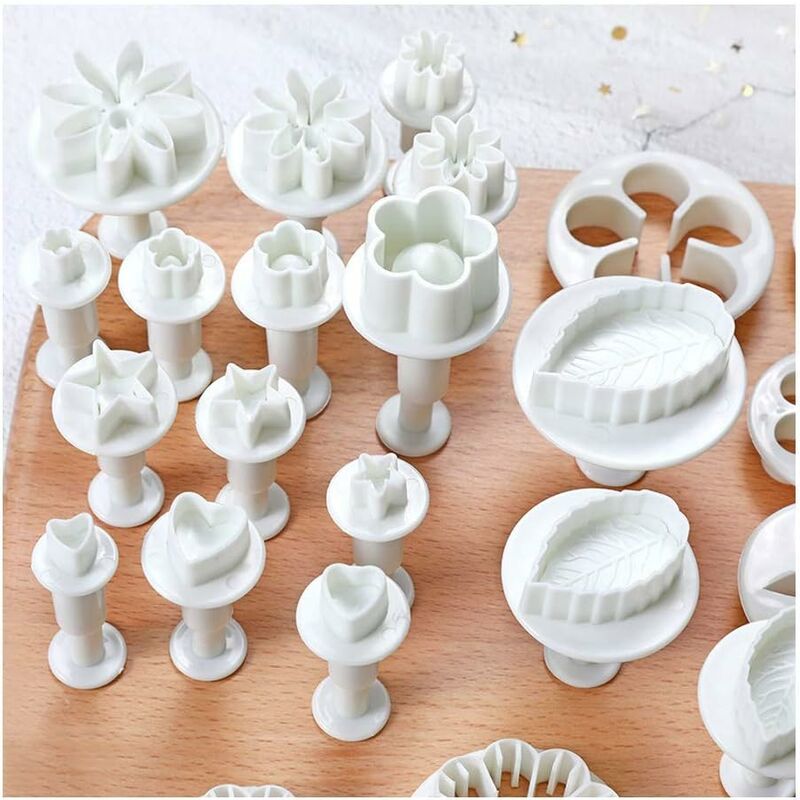 33 Pieces Fondant Cake Decorating Tools Set For Birthday Cake Decorating Fondant Cookie Sugar Paste V1188-MS-227-2623