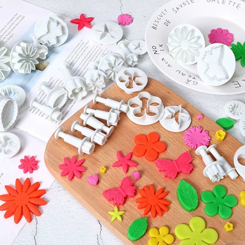 33 Pieces Fondant Cake Decorating Tools Set For Birthday Cake Decorating Fondant Cookie Sugar Paste V1188-MS-227-2623