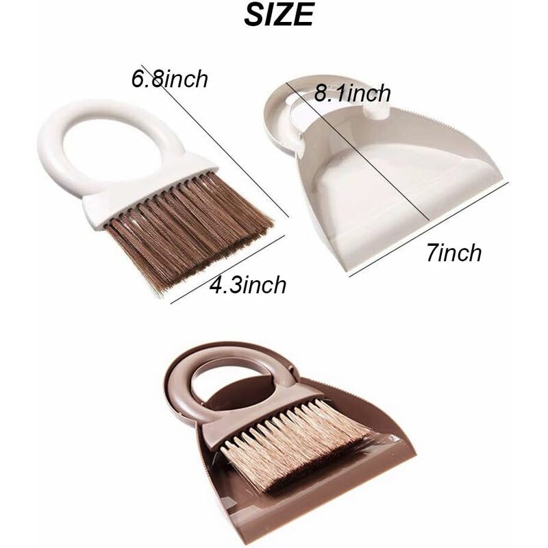 Dustpan And Brush Set Multifunctional Cleaning Tool Mini Sweeper With ROund Handle Dustpan Dustpan For Home V1188-MS-227-2625
