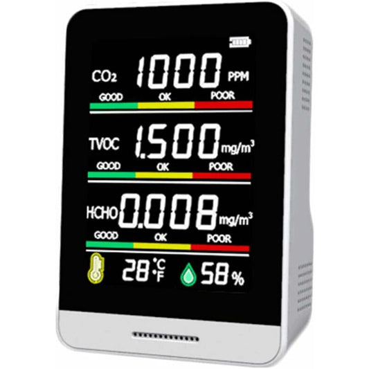 Co2 Detector Temperature Humidity Detection Tool Smart Office Indoor Outdoor High Precision Fast Detection V1188-MS-227-2627