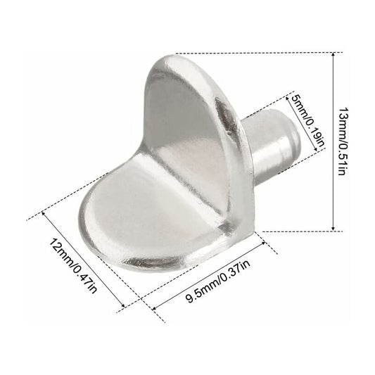 30 Pieces Shelf Support Pegs, 5Mm Shelf Pegs L-Shaped Bracket For Wood And Glass Cabinet Storage Furniture V1188-MS-227-2629