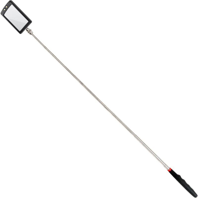 Ultra Slim LED Telescopic Mirror - Battery Included - Super Clear - Extendable Up To 88Cm - Double Ball Joint V1188-MS-227-2632