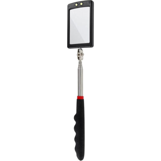 Ultra Slim LED Telescopic Mirror - Battery Included - Super Clear - Extendable Up To 88Cm - Double Ball Joint V1188-MS-227-2632