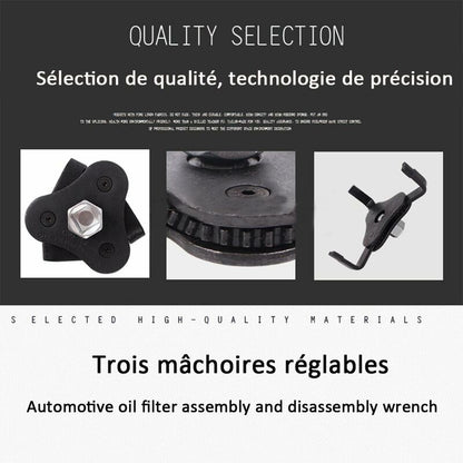 Oil Filter Wrench 3 Claws Adjustable Two Way 53-108Mm Universal V1188-MS-227-2633