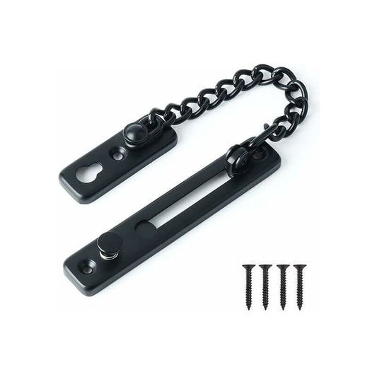 Security Door Chain Narrow Door Limiter Spring Loaded Anti-Theft Door Lock With Screws For Home Internal Door, V1188-MS-227-2641