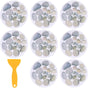 8 pcs ROund Bathtub Stickers, Diameter 15Cm, Bath Stone Pattern, Bathroom Background, Sticker With Scraper, V1188-MS-227-2647