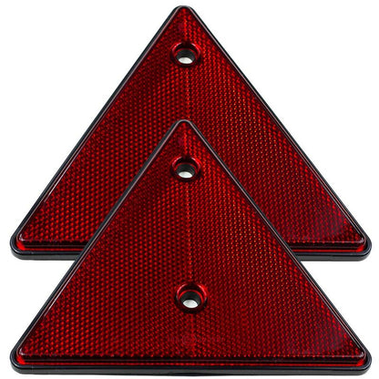 2 pcs Set Screw-On Triangle Trailer Reflectors V1188-MS-227-2650