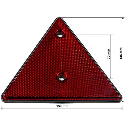 2 pcs Set Screw-On Triangle Trailer Reflectors V1188-MS-227-2650