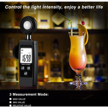 Digital Lux Meter, Practical Plant Exposure, Full With Waves Up To 200,000 Lux, Lux Meter With V1188-MS-227-2651