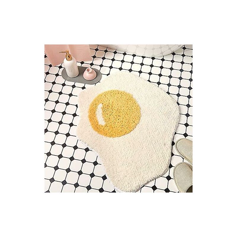 Funny Bathroom Rug Egg Pattern Entryway Kitchen Bedroom Carpet Chic Doormat, 70 X 58 Cm V1188-MS-227-2652