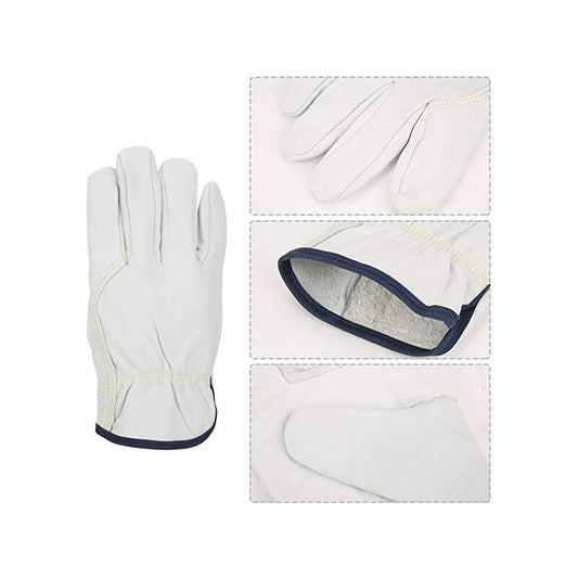 Work Gloves Hand Protection Fire Resistant Welding Glove Super Soft Grain Sheepskin Glove Protective Glove V1188-MS-227-2654
