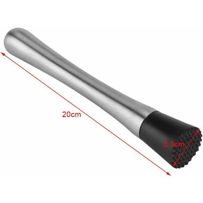 Pc Cocktail Muddler Stainless Steel Bar Stick Mojito Muddler Fruit Mixer Ideal Bartender Tool Barware V1188-MS-227-2666