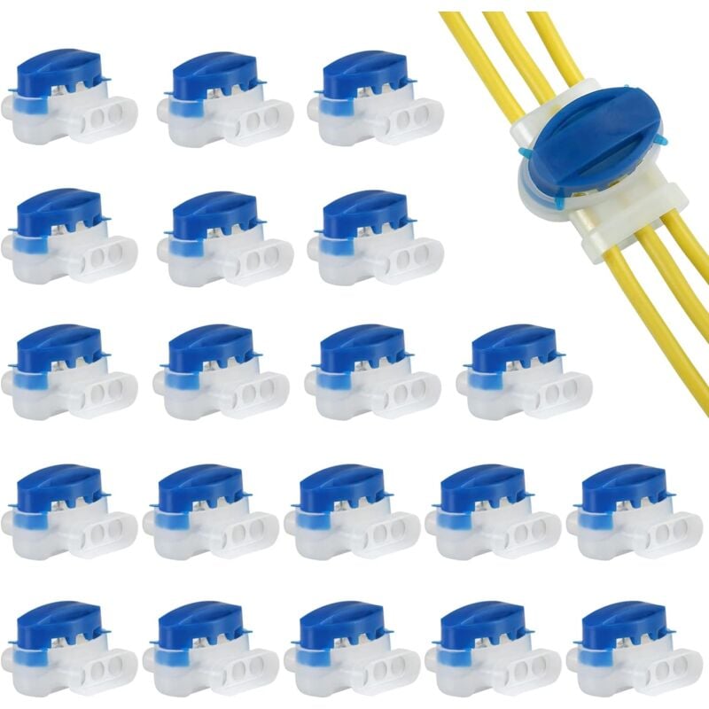 20 pcs Resin Filled Cable Connectors 3 Pole Terminal Blocks For RObotic Lawn Mowers V1188-MS-227-2669
