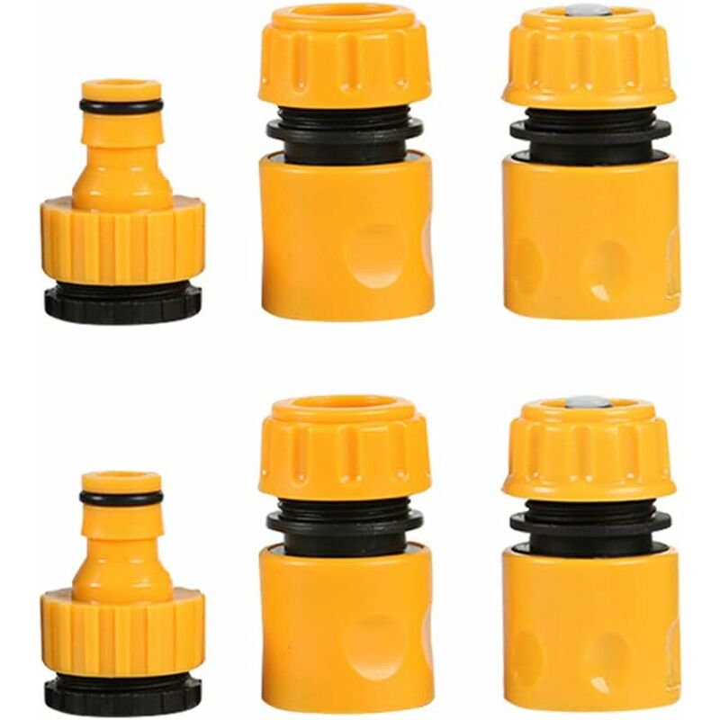 2Pack (6 pcs) Garden Hose Connector Kits With Tap Connectors V1188-MS-227-2670