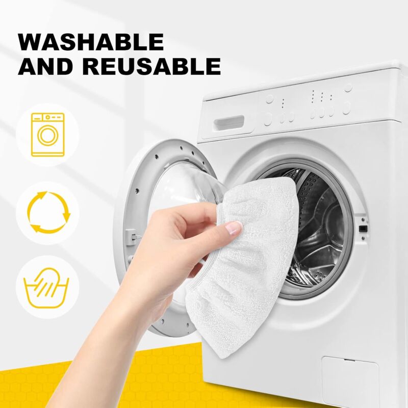 8 pcs Microfiber Cloths For Karcher, Hand Nozzle Cloths Accessory For Steam Cleaners Sc 1, 2, 3, 4, 5 V1188-MS-227-2674