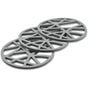 3 pcs Set ROund Silicone Trivets - Flexible And Non-Slip - 15.8 X 15.8 X 0.7Cm - Grey V1188-MS-227-2679