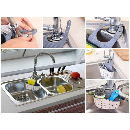 Kitchen Sink Sponge Holder, Hanging Drainer Basket, Hanging Drainer Basket, Sink Storage Shelf, Storage V1188-MS-227-2681