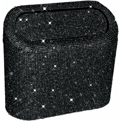 Car-Mounted Diamond-Encrusted Trash Can, Car Storage Bucket, Hanging Car Storage Bag, Creative V1188-MS-227-2682