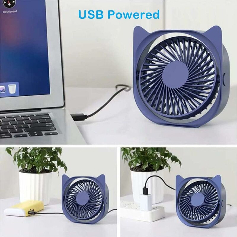 Personal Desk Fans Small Quiet, 3 Wind Speeds, Small Portable Table Fans Fast Cooling For Office, Dorm ROom V1188-MS-227-2691