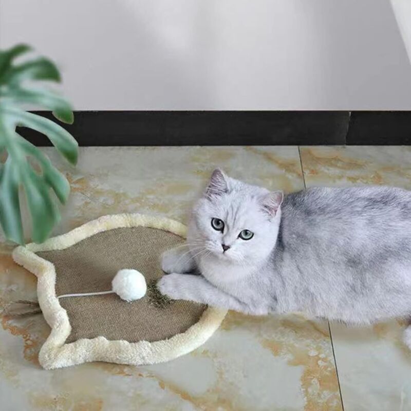Cat Scratching Post, Cat Scratcher Cardboard Cat Scratcher Cardboard Cat Bowl Durable Cat Scratching Bed High V1188-MS-227-2694