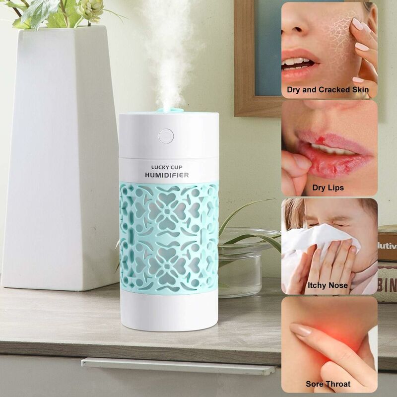 Baby Air Humidifier, 250Ml Mini Air Humidifier, Quiet Humidifier, Waterless Auto Shut-Off Function, Suitable V1188-MS-227-2695