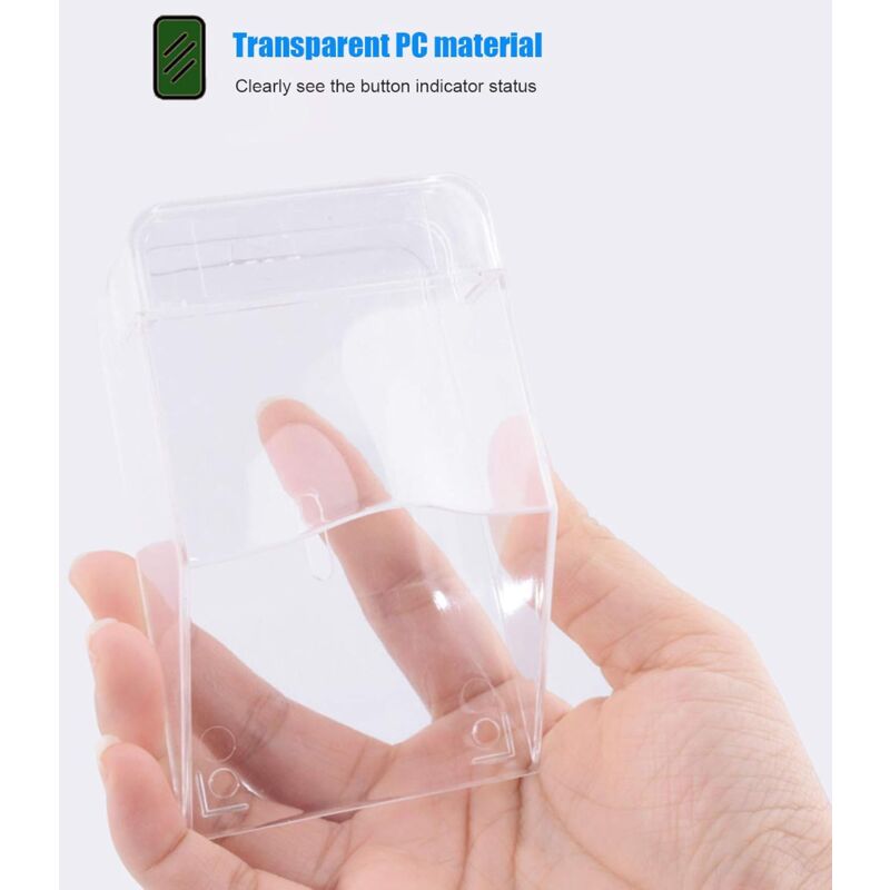 Transparent Protective Cover For Outdoor Doorbell, Waterproof, Wireless, Wall Mount - 11 X 6 X 5 Cm V1188-MS-227-2701