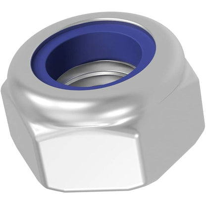 Zinc Steel Lock Nut M10 Pack 25 Hexagonal Locking Lock Nuts Ideal For Carpentry, Construction, Plumbing, V1188-MS-227-2702