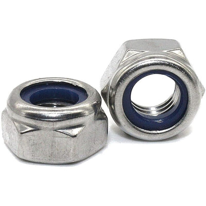 Zinc Steel Lock Nut M10 Pack 25 Hexagonal Locking Lock Nuts Ideal For Carpentry, Construction, Plumbing, V1188-MS-227-2702