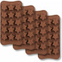 15 Cavity Star Shape Chocolate Mold, Non-Stick Food Grade Silicone Mold Set For Candy Jelly, Ice Cube V1188-MS-227-2704