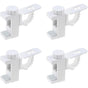 4 pcs Curtain Holder Clip Bracket, Adjustable Crossbar Curtain ROd Towel Storage Hook V1188-MS-227-2706