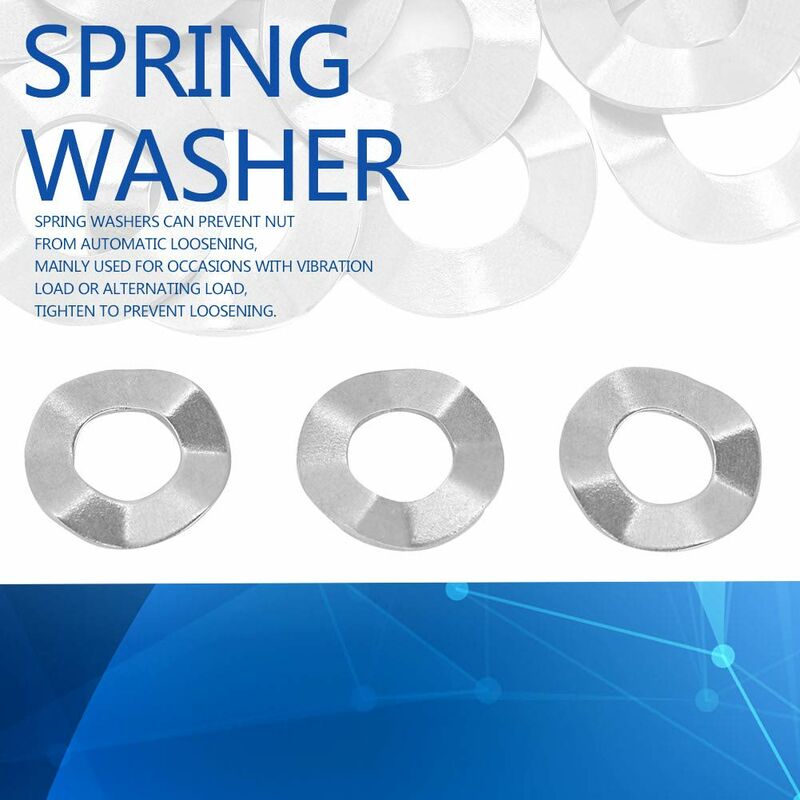 Wave Washer, Stainless Steel Spring Washer M10X5X0.3Mm (20 pcs) V1188-MS-227-2707