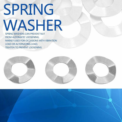 Wave Washer, Stainless Steel Spring Washer M10X5X0.3Mm (20 pcs) V1188-MS-227-2707