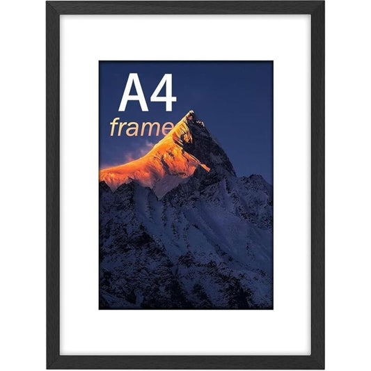 3 pcs Set Photo Frames 21X29.7Cm, A4 Black Frame, Can Be Placed Or Hung On The Wall High Quality Wooden Photo V1188-MS-227-2708