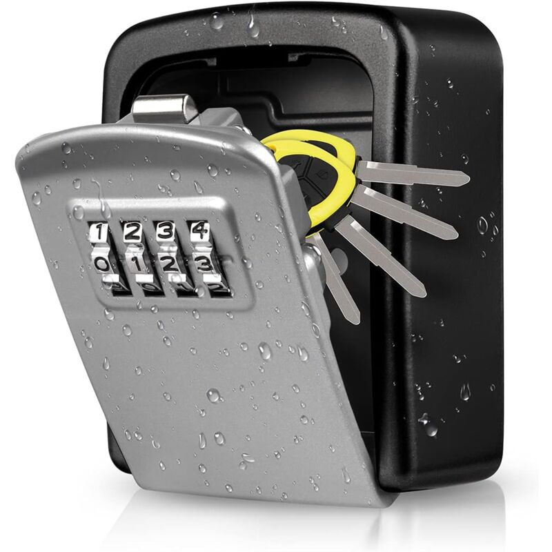 Key Safe Box, Wall Mounted Key Safe [Waterproof And Rustproof] [Indoor And Outdoor Use] For Home School V1188-MS-227-2711