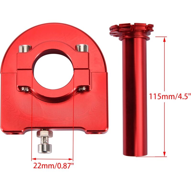 7/8" 22Mm Twist Throttle Grip With Handlebar Clamp Replacement For 50Cc 70Cc 90Cc 110Cc 125Cc Sport Motocross V1188-MS-227-2713