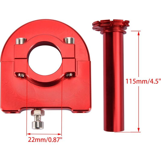 7/8" 22Mm Twist Throttle Grip With Handlebar Clamp Replacement For 50Cc 70Cc 90Cc 110Cc 125Cc Sport Motocross V1188-MS-227-2713