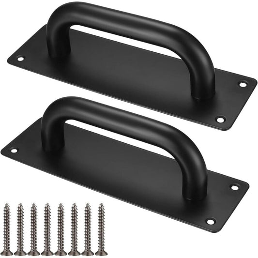 Poignees De Porte Coulissante, Poignees Traction De Porte Armoire Acier Inox Avec Plaques Pour Grange, Porte V1188-MS-227-2718