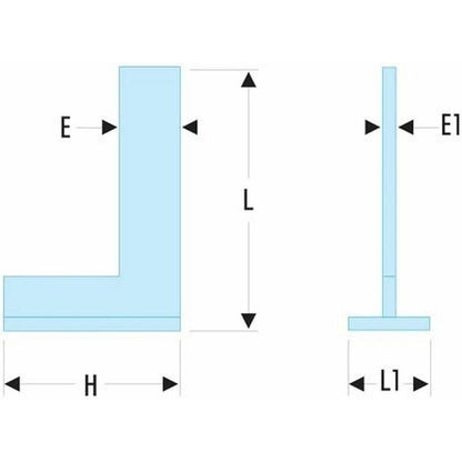 Single Hat Bracket 100 X 70 Mm Class Ii - Dela.1257.02 - Heel Bracket - Screwed-On Hat - Heel And Face V1188-MS-227-2719