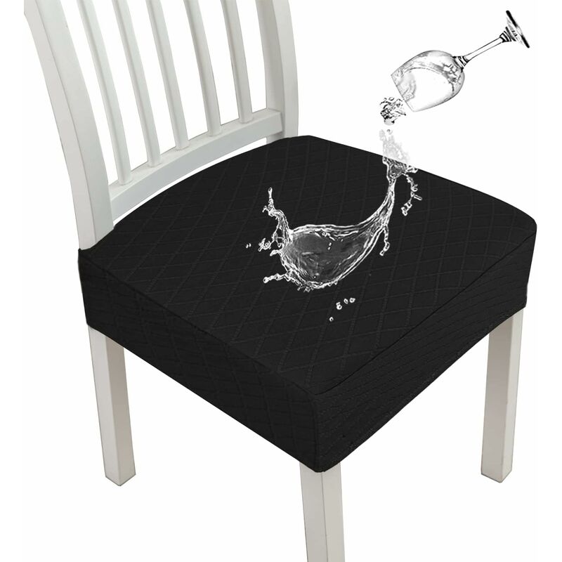 Diamond Lattice Waterproof Seat Covers For Dining ROom Chairs, Stretch Kitchen Chair Covers For Dining ROom, V1188-MS-227-2722