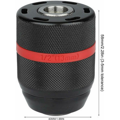 Keyless Drill Chuck, Drill Chuck, Cordless Drill Chuck, 1/2-20Unf 2-13Mm Mount Keyless Hand Drill Chuck V1188-MS-227-2723