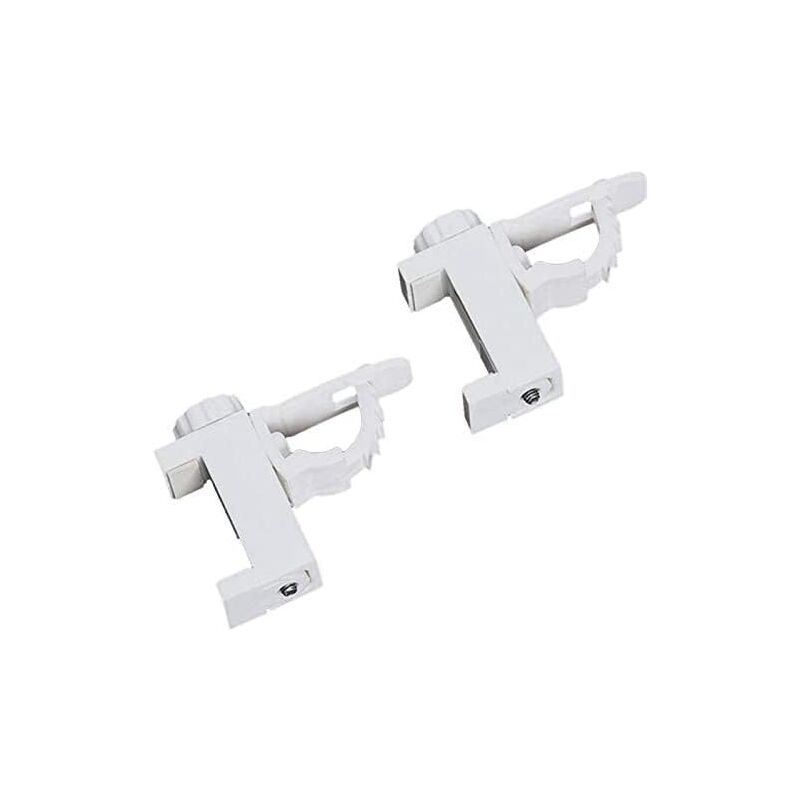 2 pcs Adjustable Crossbar Clamp Holder Curtain ROd Holder Towel Storage Rack Hook For Organizer V1188-MS-227-2725
