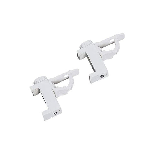 2 pcs Adjustable Crossbar Clamp Holder Curtain ROd Holder Towel Storage Rack Hook For Organizer V1188-MS-227-2725