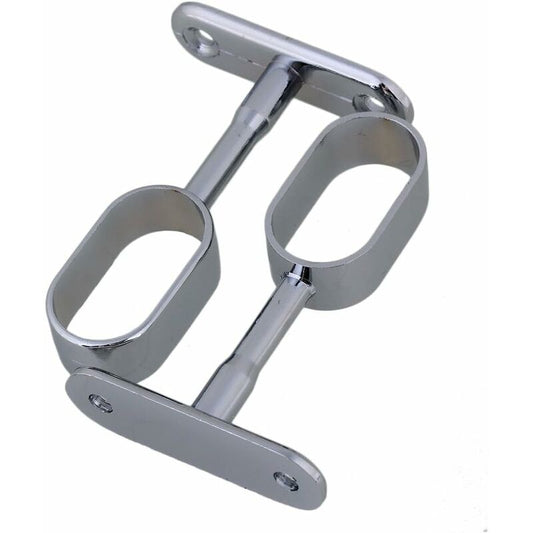 2 pcs 16Mm Silver Plated Zinc Alloy Oval Wardrobe Brackets V1188-MS-227-2727