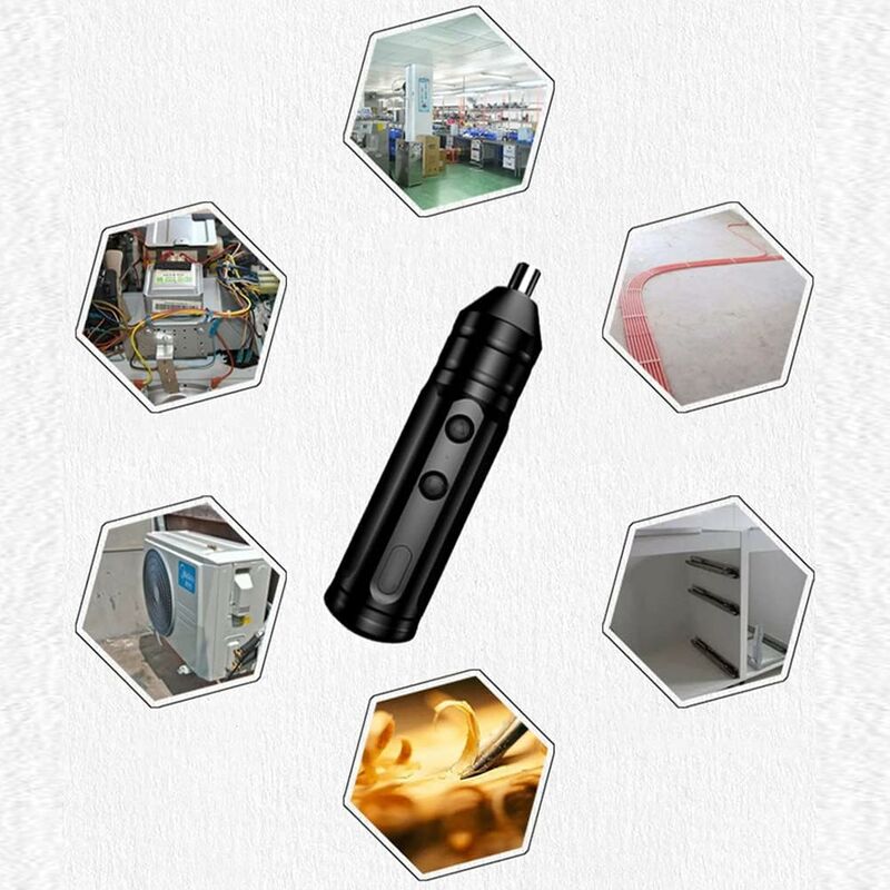 Cordless Electric Screwdriver Kit 250Rpm Mini Drill Usb Rechargeable Portable Auto Repair Tool Kit With Usb V1188-MS-227-2728