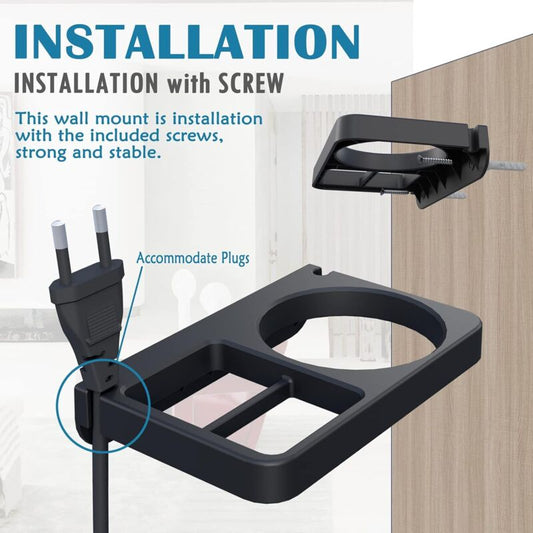 Hair Dryer & Hair Straightener Holders, Universal Wall Mount Organizer Accessories V1188-MS-227-2741