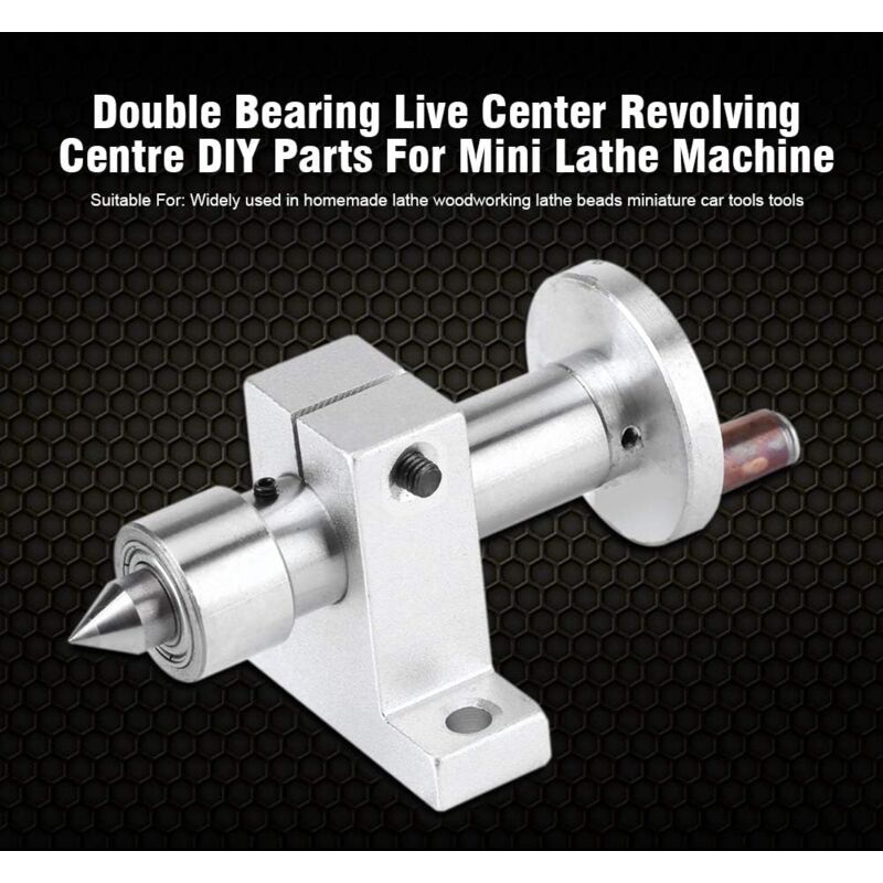Turning Center ROtating Center Accessory For Lathe Machine Mini Ball Bearing With 2 Wrenches Woodworking V1188-MS-227-2745