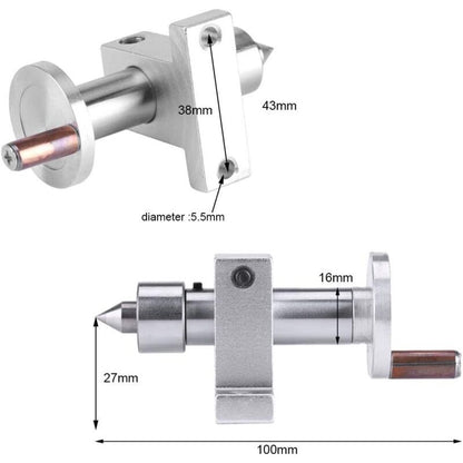 Turning Center ROtating Center Accessory For Lathe Machine Mini Ball Bearing With 2 Wrenches Woodworking V1188-MS-227-2745
