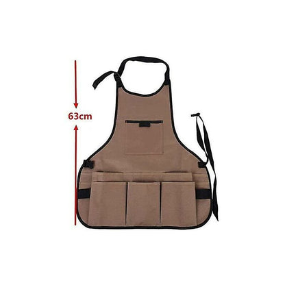 Women'S Gardening Apron With 14 Pockets 600D Oxford Work Apron Adjustable Protective Apron For Gardening V1188-MS-227-2746